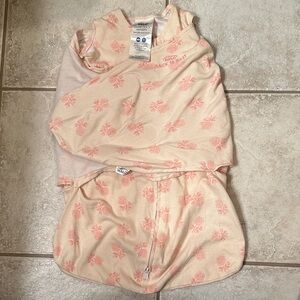 Halo Peach and Pink Floral Sleep Sack Swaddle